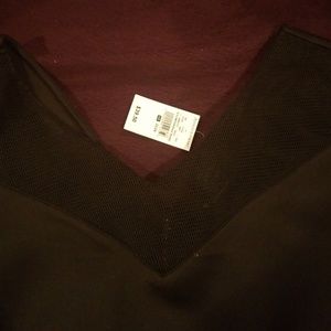 Black peplum top